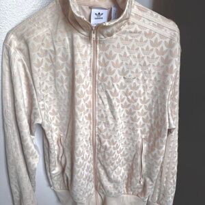 adidas Firebird Track Top Monogram Logo Off White Jacket Men